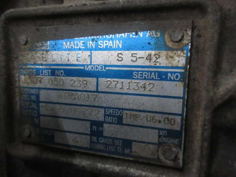 DAF LF 1407178 TRANSMISSIE S5-42 LHD EURO 4 - Käigukast - Veoauto: pilt 5 DAF LF 1407178 TRANSMISSIE S5-42 LHD EURO 4 - Käigukast - Veoauto: pilt 5