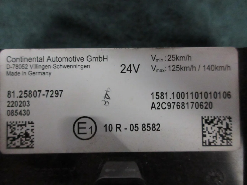 MAN 81.25807-7297 INSTRUMENTENPANEEL MAN 18.420 MODEL 2022 - Armatuurlaud - Veoauto: pilt 5 MAN 81.25807-7297 INSTRUMENTENPANEEL MAN 18.420 MODEL 2022 - Armatuurlaud - Veoauto: pilt 5