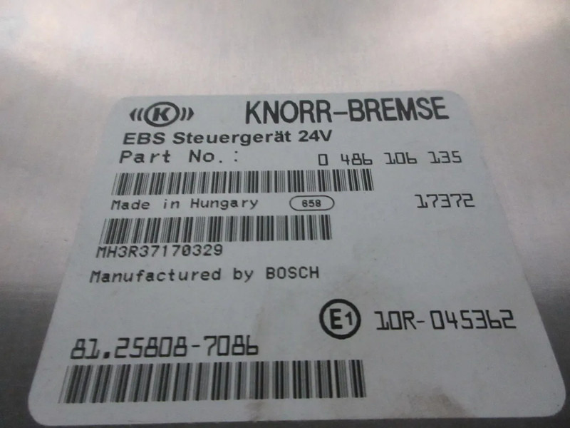 MAN 81.25808-7086 EBS STEURGERAT MAN TGX TGS TGM EURO 6 - Elektrisüsteem - Veoauto: pilt 5 MAN 81.25808-7086 EBS STEURGERAT MAN TGX TGS TGM EURO 6 - Elektrisüsteem - Veoauto: pilt 5