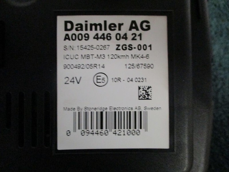 Mercedes-Benz A 009 446 04 21 INSTRUMENTENPANEEL EURO 6 - Elektrisüsteem: pilt 2 Mercedes-Benz A 009 446 04 21 INSTRUMENTENPANEEL EURO 6 - Elektrisüsteem: pilt 2