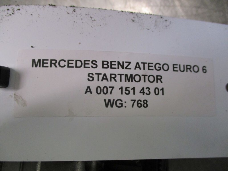 Mercedes-Benz ATEGO A 007 151 43 01 / 16 01 STARTMOTOR EURO 6 - Starter - Veoauto: pilt 3 Mercedes-Benz ATEGO A 007 151 43 01 / 16 01 STARTMOTOR EURO 6 - Starter - Veoauto: pilt 3