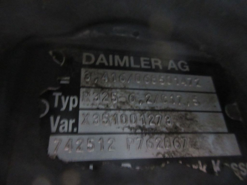 Mercedes-Benz R325-6,2/C17,5 TYPE 742512/RATIO 3,416/MERCEDES BENZ ATEGO 916 EURO 6 - Diferentsiaalvarustus - Veoauto: pilt 5 Mercedes-Benz R325-6,2/C17,5 TYPE 742512/RATIO 3,416/MERCEDES BENZ ATEGO 916 EURO 6 - Diferentsiaalvarustus - Veoauto: pilt 5