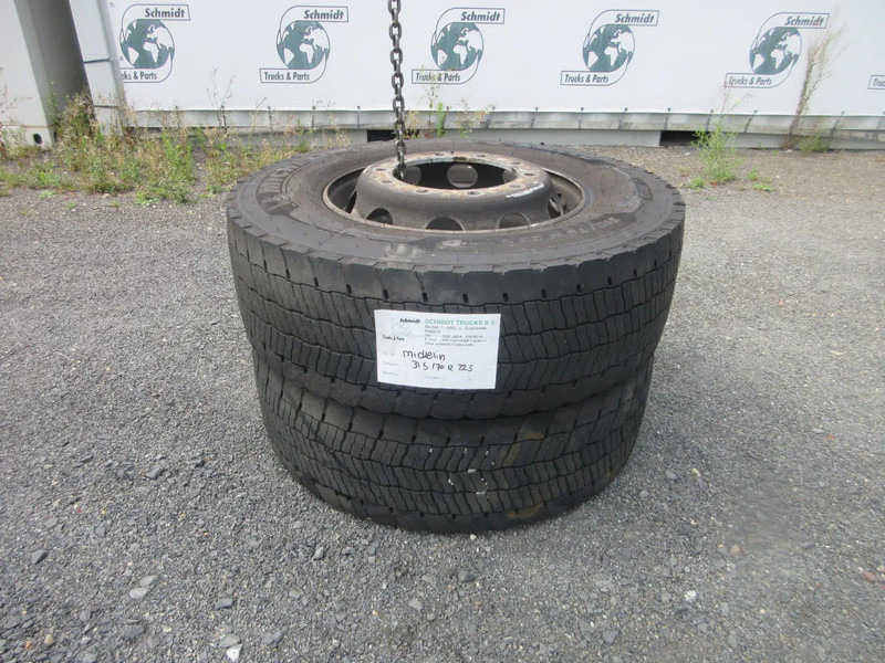 Michelin 315/70R22.5 // 2 X ACHTER BAND MET STAAL WIEL - Rehv - Veoauto: pilt 3 Michelin 315/70R22.5 // 2 X ACHTER BAND MET STAAL WIEL - Rehv - Veoauto: pilt 3