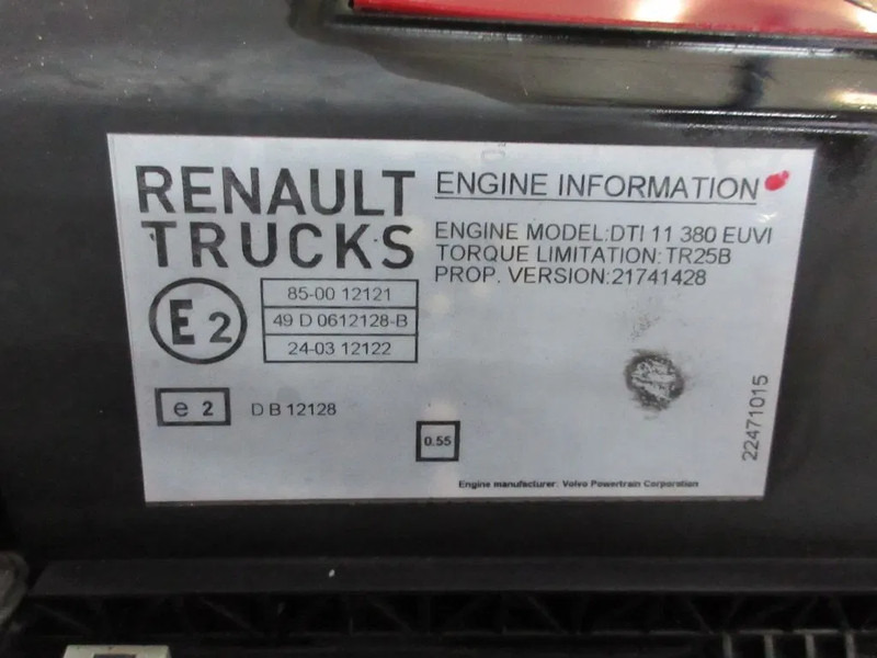 Renault 7422073582/ 85002007 /85008007/85013658/ 85019658 RENAULT T 460 EURO 6 - Mootor - Veoauto: pilt 5 Renault 7422073582/ 85002007 /85008007/85013658/ 85019658 RENAULT T 460 EURO 6 - Mootor - Veoauto: pilt 5