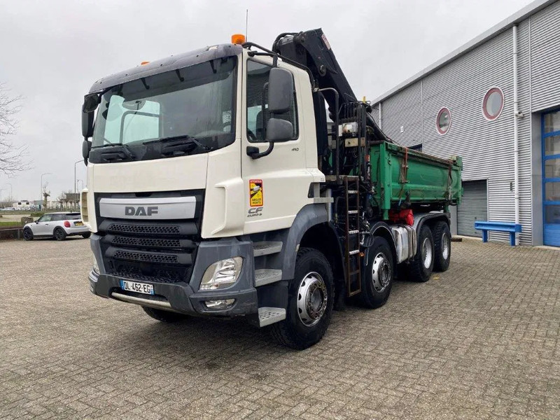 DAF CF410 / 8X4 / BIG AXLE / FULL-STEEL /2 SIDE TIPPER/ ONLY:363247 KM / AUTOMATIC / EURO-6 / 2014 - Kraanaga veoauto: pilt 1 DAF CF410 / 8X4 / BIG AXLE / FULL-STEEL /2 SIDE TIPPER/ ONLY:363247 KM / AUTOMATIC / EURO-6 / 2014 - Kraanaga veoauto: pilt 1