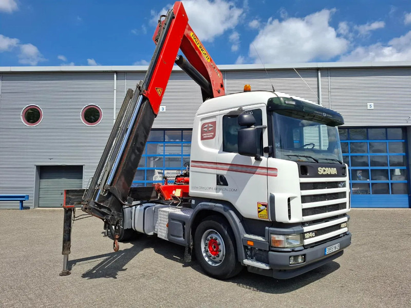 Scania 124G-420 / RETARDER / PALFINGER PK32080 / DOUBLE TANK / AIRCO / GOOD CONDITION / MANUAL / EURO-3 / 2004 - Kraanaga veoauto: pilt 3 Scania 124G-420 / RETARDER / PALFINGER PK32080 / DOUBLE TANK / AIRCO / GOOD CONDITION / MANUAL / EURO-3 / 2004 - Kraanaga veoauto: pilt 3