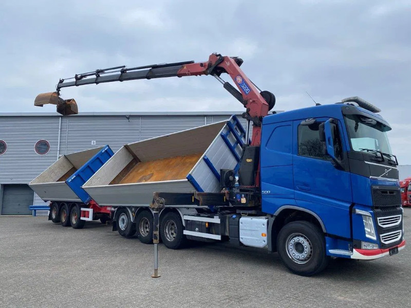 Volvo FH4-500 / HMF 3220K-RC / REMOTE / ROTATOR / 3SIDE TIPPER / DYNAMIC STEERING / ONLY:302623 KM / AUTOMATIC / EURO-6 / 2017 - Kraanaga veoauto: pilt 4 Volvo FH4-500 / HMF 3220K-RC / REMOTE / ROTATOR / 3SIDE TIPPER / DYNAMIC STEERING / ONLY:302623 KM / AUTOMATIC / EURO-6 / 2017 - Kraanaga veoauto: pilt 4