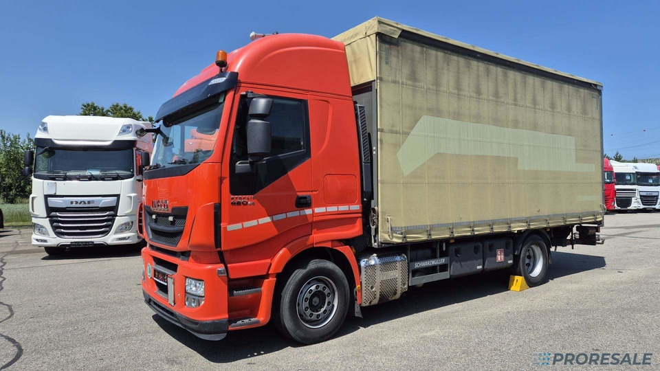 IVECO STRALIS AS 190S42 EURO 6 - valník s plachtou + hydraulické čelo - Tent veoauto: pilt 2 IVECO STRALIS AS 190S42 EURO 6 - valník s plachtou + hydraulické čelo - Tent veoauto: pilt 2
