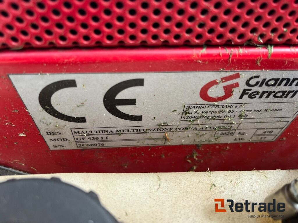 Plæne- og parkmaskiner GINNI FERRARI GF 630 I.I Plænetraktor - Põllutööseade: pilt 5 Plæne- og parkmaskiner GINNI FERRARI GF 630 I.I Plænetraktor - Põllutööseade: pilt 5