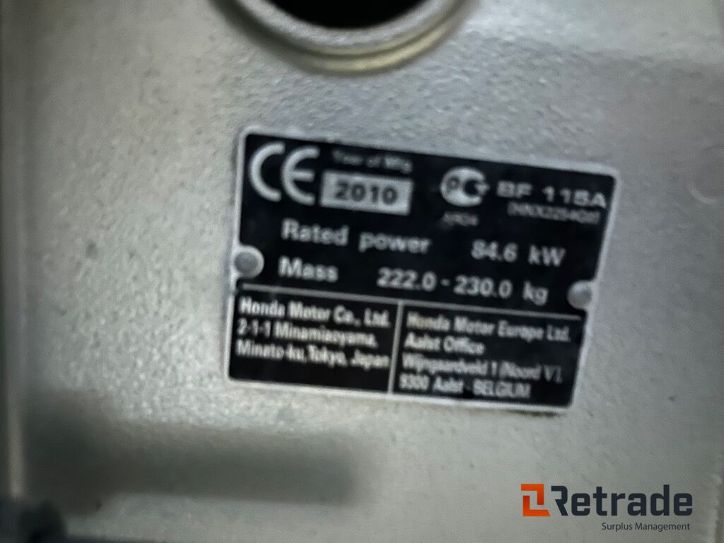 2010 Båt motor Honda 115 hk Four Stroke - Varuosa - Muu seadmestik: pilt 5 2010 Båt motor Honda 115 hk Four Stroke - Varuosa - Muu seadmestik: pilt 5