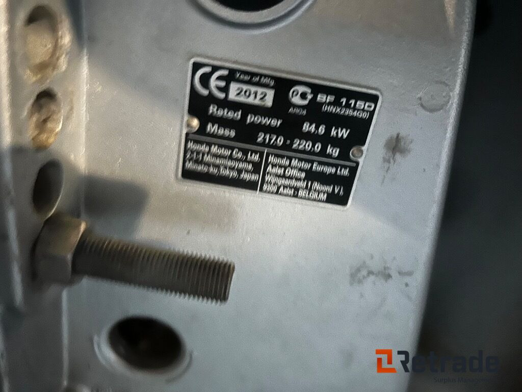 2012 Båt motor Honda Four Stroke 115 hk - Varuosa - Muu seadmestik: pilt 4 2012 Båt motor Honda Four Stroke 115 hk - Varuosa - Muu seadmestik: pilt 4