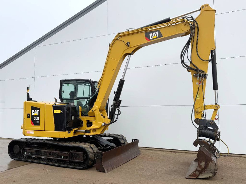 Miniekskavaator Cat 308CR 07A - Joystick Ride / Tilting Bucket: pilt 7