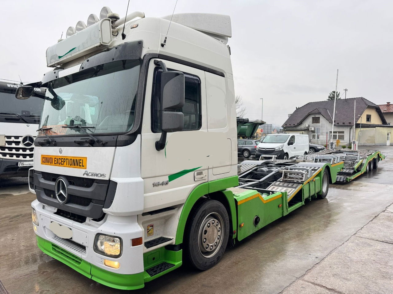 Mercedes-Benz Actros 1846 4x2 LKW transporter + Boerner trailer - Treilerveoauto: pilt 1 Mercedes-Benz Actros 1846 4x2 LKW transporter + Boerner trailer - Treilerveoauto: pilt 1