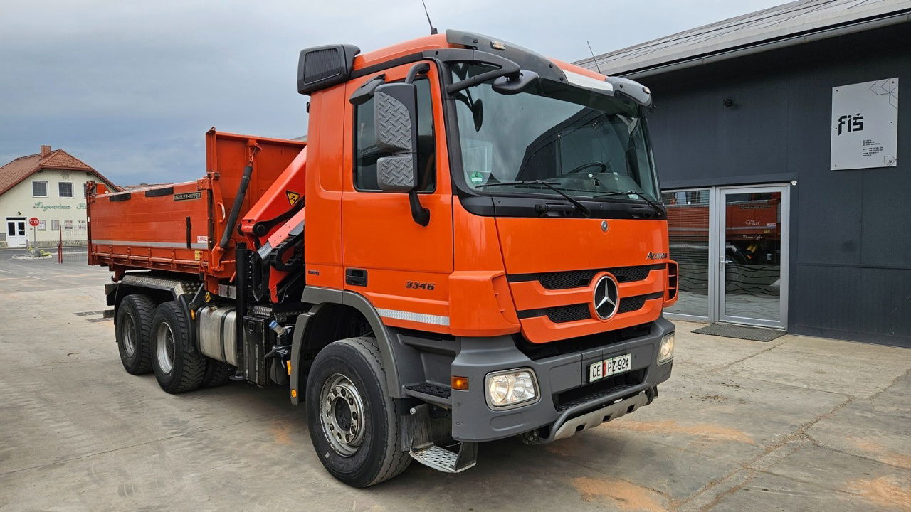 Mercedes-Benz Actros 3346 K palfinger PK 18002 - bordmatic - meiller tipper - EPS 3 pedals - Kallurauto: pilt 2 Mercedes-Benz Actros 3346 K palfinger PK 18002 - bordmatic - meiller tipper - EPS 3 pedals - Kallurauto: pilt 2