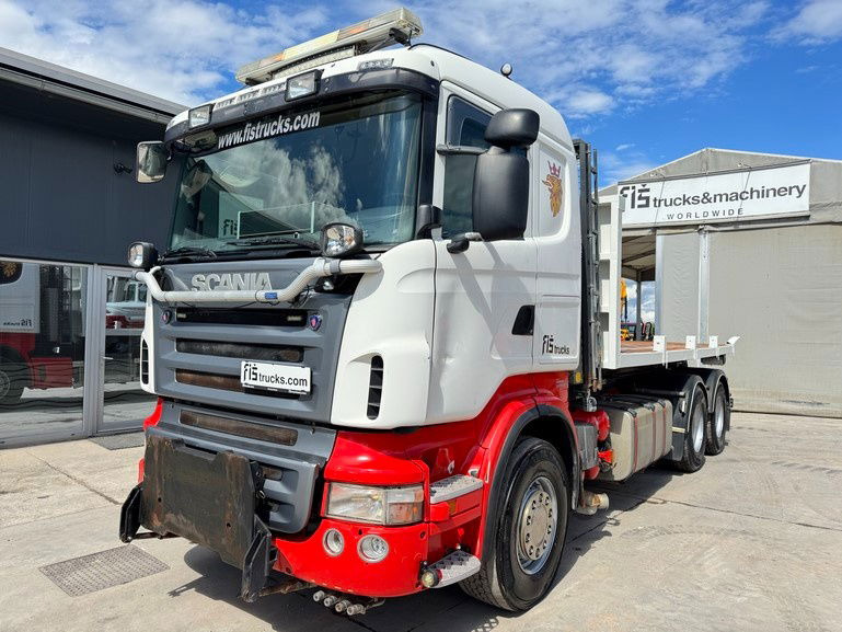 Scania R400 6x4 abroll tipper + plato - Konteinerveduk/ Tõstukiga veoauto: pilt 1 Scania R400 6x4 abroll tipper + plato - Konteinerveduk/ Tõstukiga veoauto: pilt 1