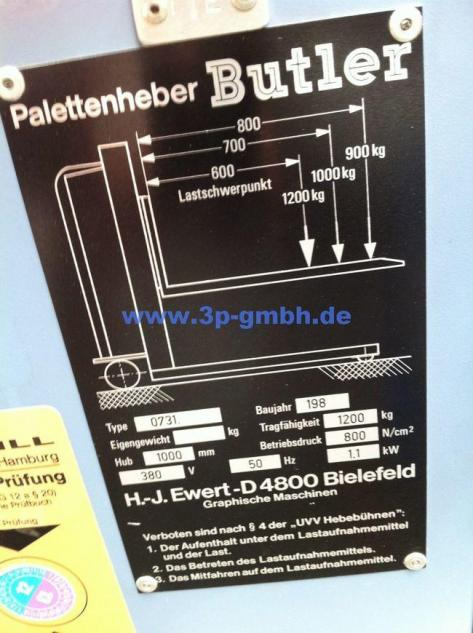 Evert Butler 1200 pallet jack - Kaubaaluste tõstuk: pilt 3 Evert Butler 1200 pallet jack - Kaubaaluste tõstuk: pilt 3