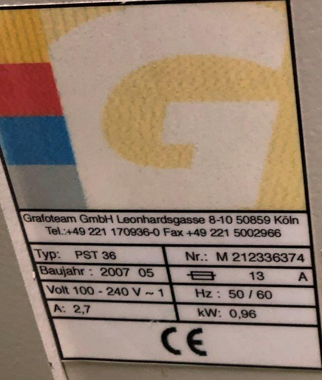 Grafo Team Advant PST 36-L Printing Plate Stacker - Trükimasin: pilt 3 Grafo Team Advant PST 36-L Printing Plate Stacker - Trükimasin: pilt 3