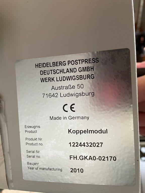 Heidelberg Stahlfolder MCT-DCT 2000 coupling module - Voltimismasin: pilt 2 Heidelberg Stahlfolder MCT-DCT 2000 coupling module - Voltimismasin: pilt 2
