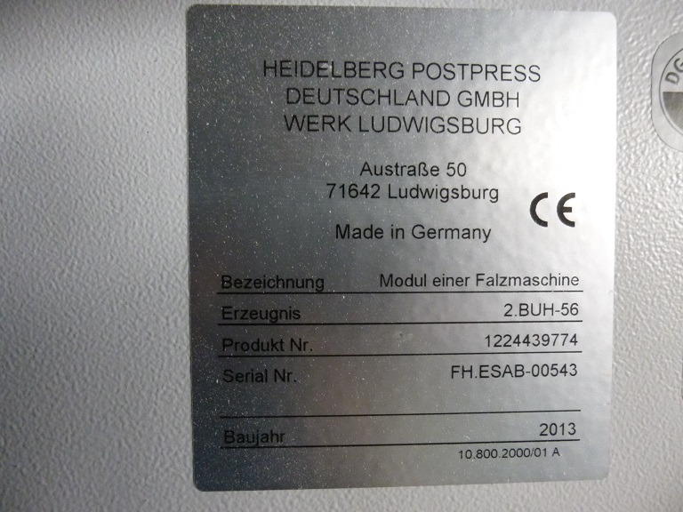 Heidelberg Stahlfolder PFH-82 pallet feeder with SSP-82 slitter shaft station - Voltimismasin: pilt 5 Heidelberg Stahlfolder PFH-82 pallet feeder with SSP-82 slitter shaft station - Voltimismasin: pilt 5