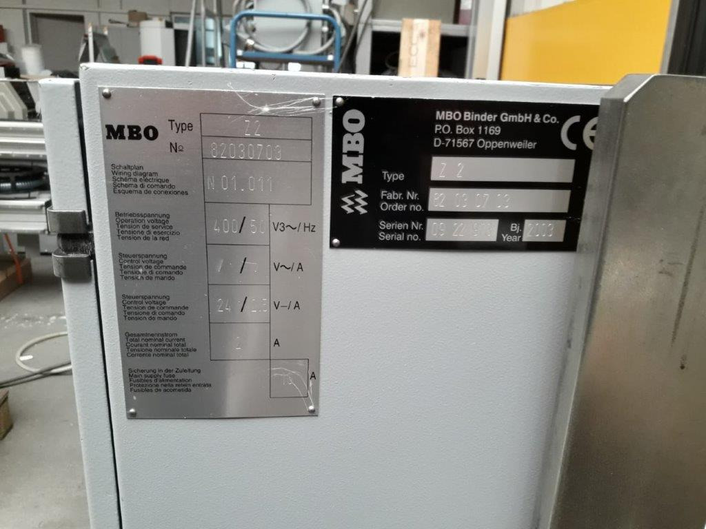 MBO Z2 mobile, 180° rotatable cross-fold unit with navigator control - Voltimismasin: pilt 5 MBO Z2 mobile, 180° rotatable cross-fold unit with navigator control - Voltimismasin: pilt 5
