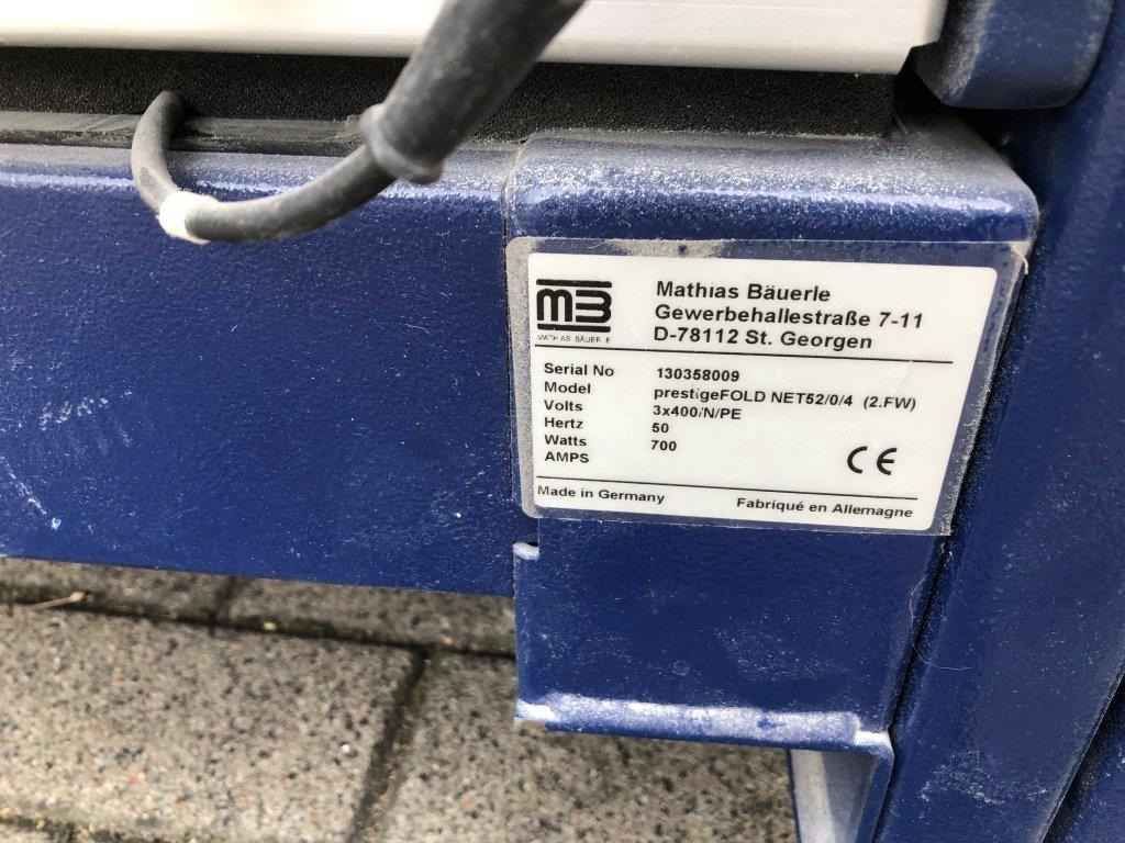 Mathias Bäuerle Prestige FoldNet 52-4-4-FSA-AM 52 buckle plate folding machine - Voltimismasin: pilt 5 Mathias Bäuerle Prestige FoldNet 52-4-4-FSA-AM 52 buckle plate folding machine - Voltimismasin: pilt 5