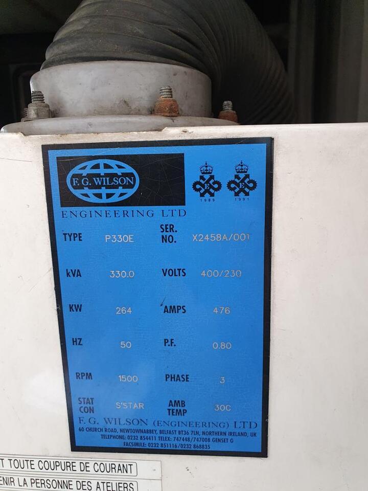 330 kVa Fg Wilson Perkins 2006 TWG2 - Generaatorikomplekt: pilt 5 330 kVa Fg Wilson Perkins 2006 TWG2 - Generaatorikomplekt: pilt 5