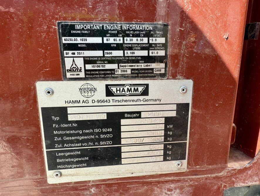 Tihendaja Hamm 3307 HT VIO: pilt 15 Tihendaja Hamm 3307 HT VIO: pilt 15