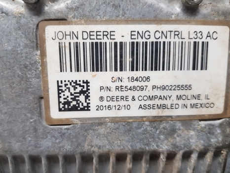 John Deere 6145r Engine Control Unit Re548097, Re580347, Sw63031b - Mootori juhtimisseade - Traktor: pilt 3 John Deere 6145r Engine Control Unit Re548097, Re580347, Sw63031b - Mootori juhtimisseade - Traktor: pilt 3