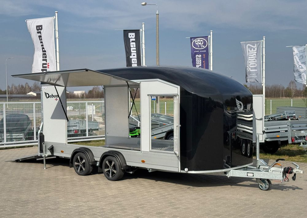 DEBON Debon C1000 - kryta laweta | 490 x 202 cm / 3500kg / felgi ALU / wciągarka elektryczna - Treiler järelhaagis: pilt 1 DEBON Debon C1000 - kryta laweta | 490 x 202 cm / 3500kg / felgi ALU / wciągarka elektryczna - Treiler järelhaagis: pilt 1
