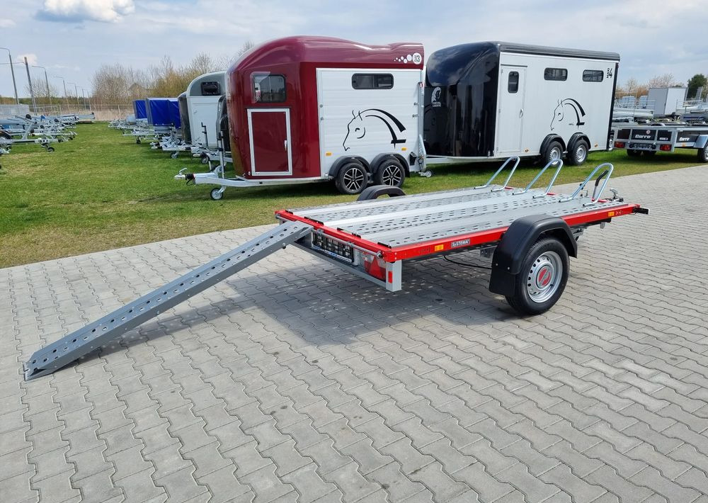 Stema STM 02 10-25-15.1 red | 251x153 cm 3 motocykle | DMC 1000kg - Mootorratta haagis: pilt 2 Stema STM 02 10-25-15.1 red | 251x153 cm 3 motocykle | DMC 1000kg - Mootorratta haagis: pilt 2