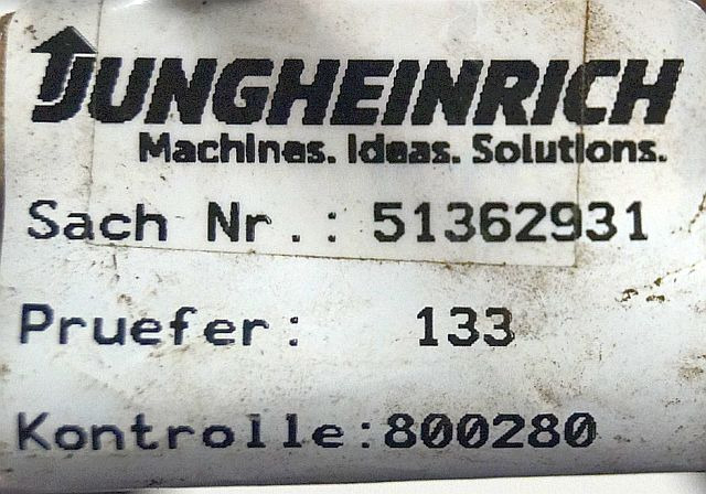 Jungheinrich 51362931 | Kabelboom Wiring loom Kabelboom Wiring loom - Elektrisüsteem - Materjali käitlemise seade: pilt 2 Jungheinrich 51362931 | Kabelboom Wiring loom Kabelboom Wiring loom - Elektrisüsteem - Materjali käitlemise seade: pilt 2