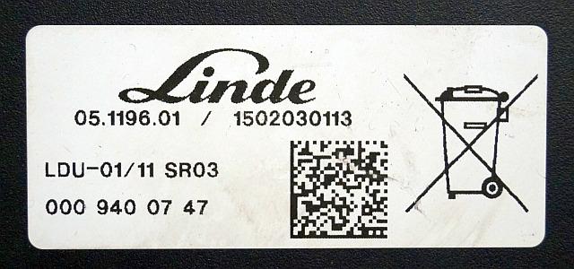 Linde 0009400747 | Display LDU-01/11 SR03 1502030113 from Linde R16HD-01 year 2 - Armatuurlaud - Materjali käitlemise seade: pilt 3 Linde 0009400747 | Display LDU-01/11 SR03 1502030113 from Linde R16HD-01 year 2 - Armatuurlaud - Materjali käitlemise seade: pilt 3