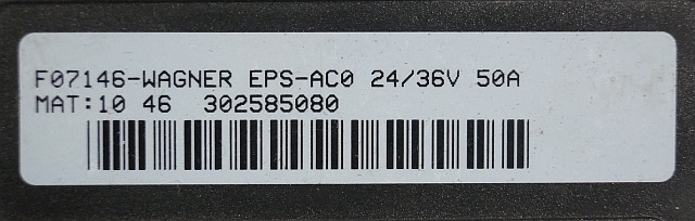 Linde 52123608800 | Steering controller EPS-ACV0 24/36V50A F07146-Wagner sn. 302 - Mootori juhtimisseade - Materjali käitlemise seade: pilt 2 Linde 52123608800 | Steering controller EPS-ACV0 24/36V50A F07146-Wagner sn. 302 - Mootori juhtimisseade - Materjali käitlemise seade: pilt 2