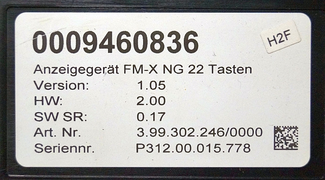 Still 0009460836 | Display V1.05 HW 2.00 Sw. 0.17 from Still FMX14N year 2018 - Armatuurlaud - Materjali käitlemise seade: pilt 3 Still 0009460836 | Display V1.05 HW 2.00 Sw. 0.17 from Still FMX14N year 2018 - Armatuurlaud - Materjali käitlemise seade: pilt 3