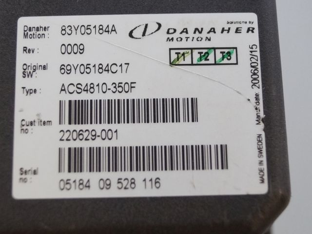 Toyota/BT 220629-001 | Danaher motion AC Superdrive motor controller 83Y05184A A - Mootori juhtimisseade - Materjali käitlemise seade: pilt 2 Toyota/BT 220629-001 | Danaher motion AC Superdrive motor controller 83Y05184A A - Mootori juhtimisseade - Materjali käitlemise seade: pilt 2