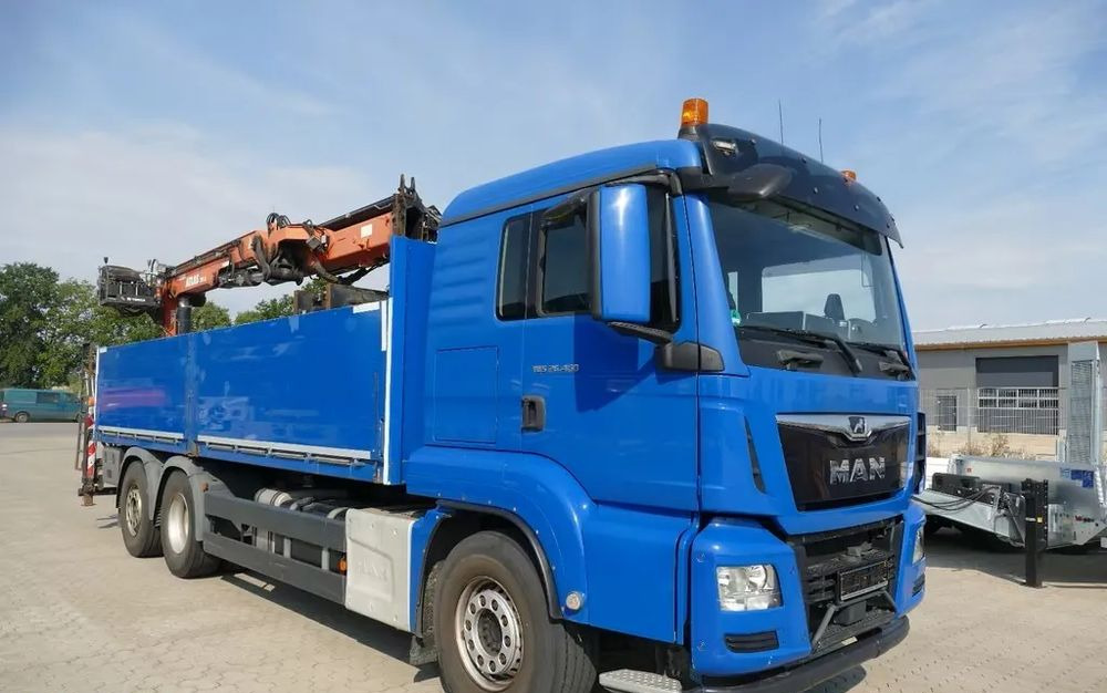 MAN TGS 26.460 – Platforma z żurawiem HDS tylnym do materiałów budowlanych / Retarder / 6x2 / Klima / Euro 6 - Kraanaga veoauto, Madelveok/ Platvormveok: pilt 1 MAN TGS 26.460 – Platforma z żurawiem HDS tylnym do materiałów budowlanych / Retarder / 6x2 / Klima / Euro 6 - Kraanaga veoauto, Madelveok/ Platvormveok: pilt 1