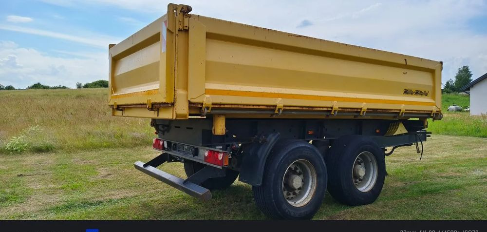 Meiller Przyczepa Tandem R180 | Kipper Wywrotka trójstronna | Bordmatik- Manual | Zawieszenie pneumatyczne | Stan idealny | - Kalluri järelhaagis: pilt 3 Meiller Przyczepa Tandem R180 | Kipper Wywrotka trójstronna | Bordmatik- Manual | Zawieszenie pneumatyczne | Stan idealny | - Kalluri järelhaagis: pilt 3