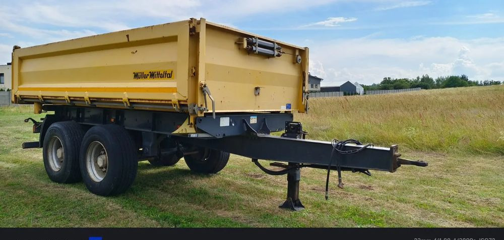Meiller Przyczepa Tandem R180 | Kipper Wywrotka trójstronna | Bordmatik- Manual | Zawieszenie pneumatyczne | Stan idealny | - Kalluri järelhaagis: pilt 4 Meiller Przyczepa Tandem R180 | Kipper Wywrotka trójstronna | Bordmatik- Manual | Zawieszenie pneumatyczne | Stan idealny | - Kalluri järelhaagis: pilt 4