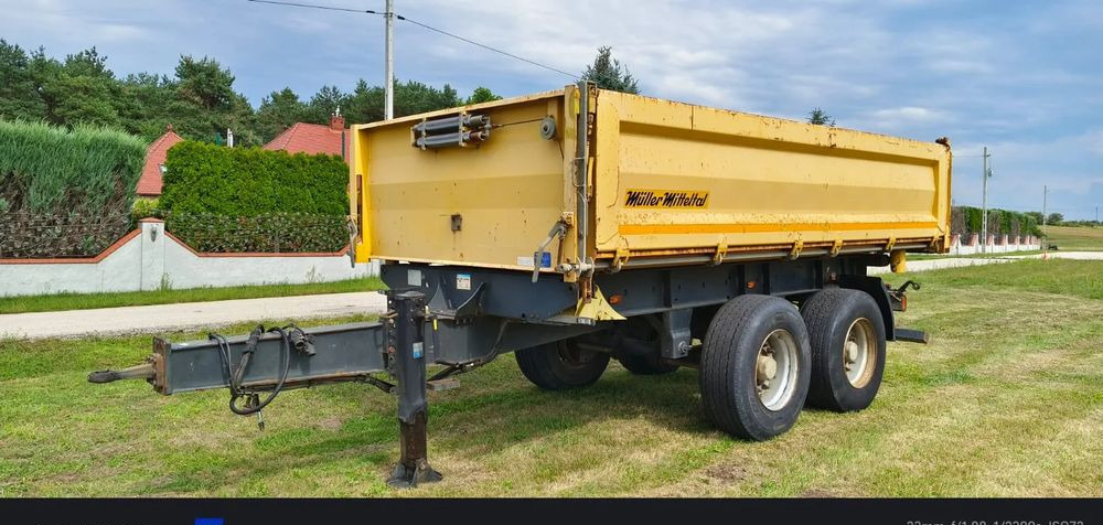 Meiller Przyczepa Tandem R180 | Kipper Wywrotka trójstronna | Bordmatik- Manual | Zawieszenie pneumatyczne | Stan idealny | - Kalluri järelhaagis: pilt 2 Meiller Przyczepa Tandem R180 | Kipper Wywrotka trójstronna | Bordmatik- Manual | Zawieszenie pneumatyczne | Stan idealny | - Kalluri järelhaagis: pilt 2