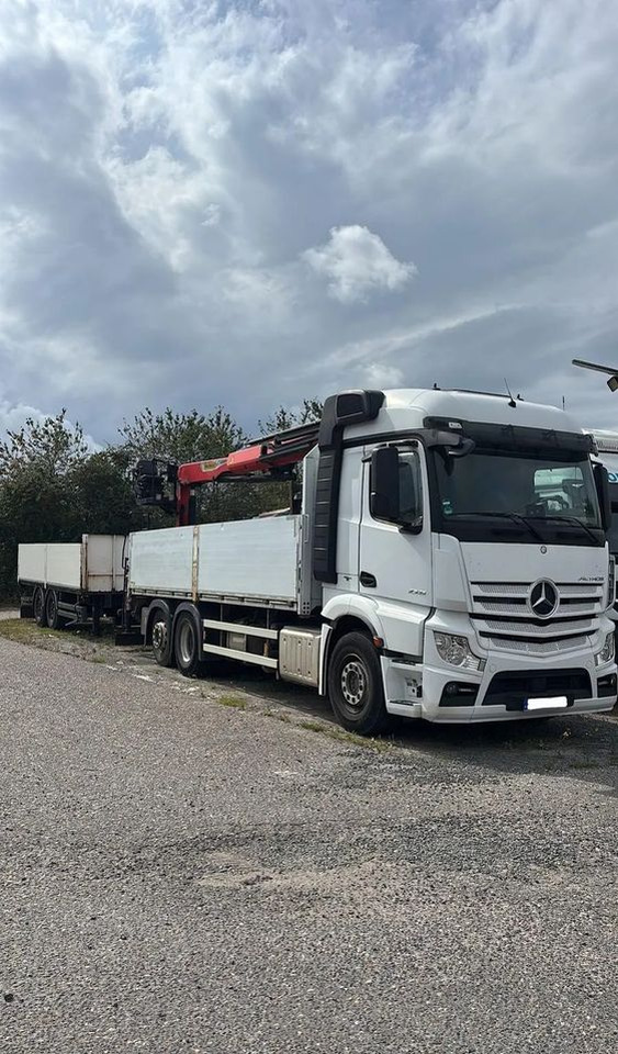 Mercedes-Benz ACTROS 2545 / 6x2 / HDS Palfinger PK 20.501 sterowany radiowo / Przyczepa w zestawie / Euro6/ Przebieg 340 000km - Madelveok/ Platvormveok, Kraanaga veoauto: pilt 1 Mercedes-Benz ACTROS 2545 / 6x2 / HDS Palfinger PK 20.501 sterowany radiowo / Przyczepa w zestawie / Euro6/ Przebieg 340 000km - Madelveok/ Platvormveok, Kraanaga veoauto: pilt 1