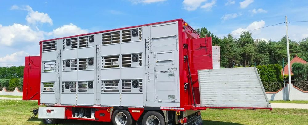 Pezzaioli RBA 32/TRZYOSIOWA PRZYCZEPA-2XBYDŁO,3X TRZODA/HYDRAULICZNIE PODNOSZONY DACH I PODŁOGI / OŚ ŚRODKOWA PODNOSZONA - Loomaveo järelhaagis: pilt 2 Pezzaioli RBA 32/TRZYOSIOWA PRZYCZEPA-2XBYDŁO,3X TRZODA/HYDRAULICZNIE PODNOSZONY DACH I PODŁOGI / OŚ ŚRODKOWA PODNOSZONA - Loomaveo järelhaagis: pilt 2