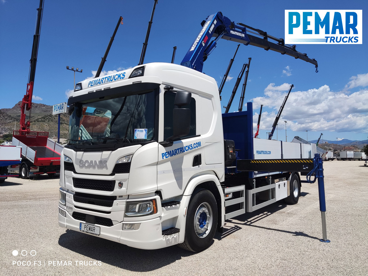 SCANIA P 370 4X2 GRUA CAJA FIJA - Madelveok/ Platvormveok, Kraanaga veoauto: pilt 1 SCANIA P 370 4X2 GRUA CAJA FIJA - Madelveok/ Platvormveok, Kraanaga veoauto: pilt 1