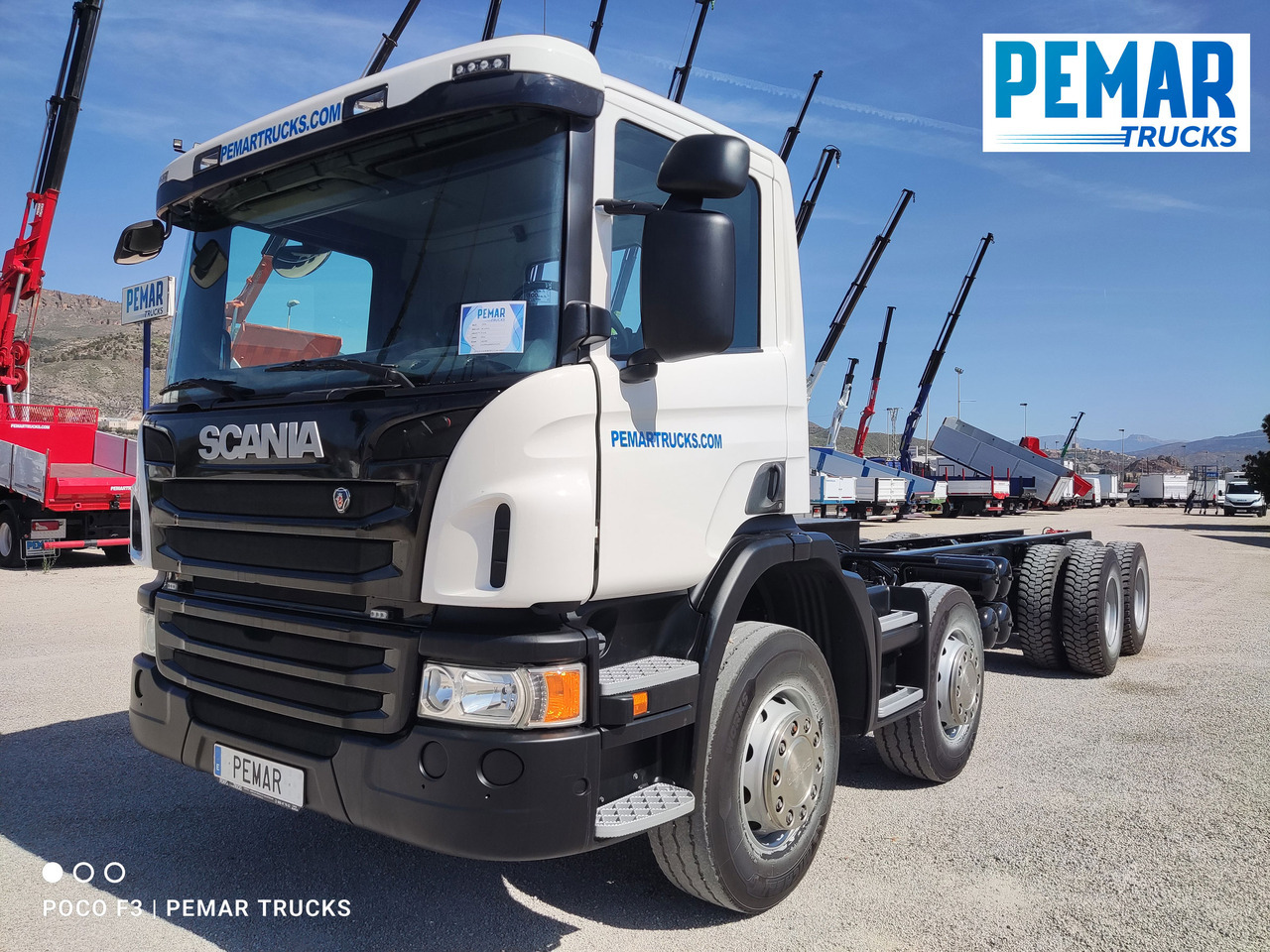 SCANIA P 410 8X4 CHASIS EURO 6 - Kabiinišassiiga veoauto: pilt 1 SCANIA P 410 8X4 CHASIS EURO 6 - Kabiinišassiiga veoauto: pilt 1
