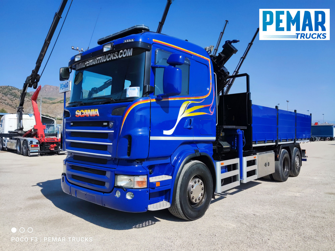 SCANIA R 420 6X2 GRUA PALFINGER PK 23002 BASCULANTE - Kallurauto, Kraanaga veoauto: pilt 2 SCANIA R 420 6X2 GRUA PALFINGER PK 23002 BASCULANTE - Kallurauto, Kraanaga veoauto: pilt 2