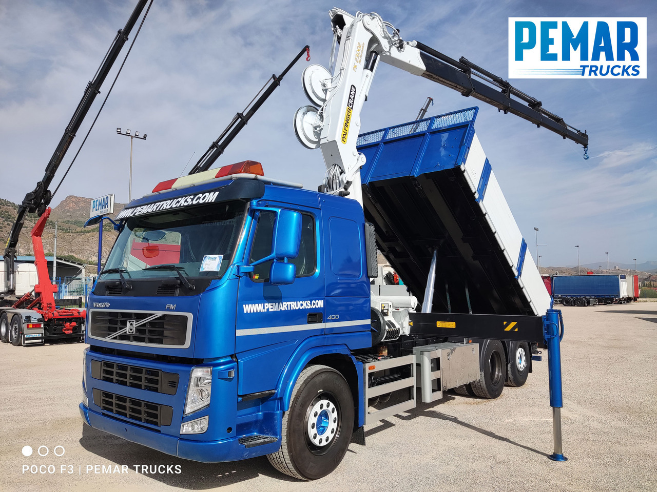 VOLVO FM 400 6X2 GRUA PALFINGER PK 23002 BASCULANTE - Kallurauto, Kraanaga veoauto: pilt 1 VOLVO FM 400 6X2 GRUA PALFINGER PK 23002 BASCULANTE - Kallurauto, Kraanaga veoauto: pilt 1