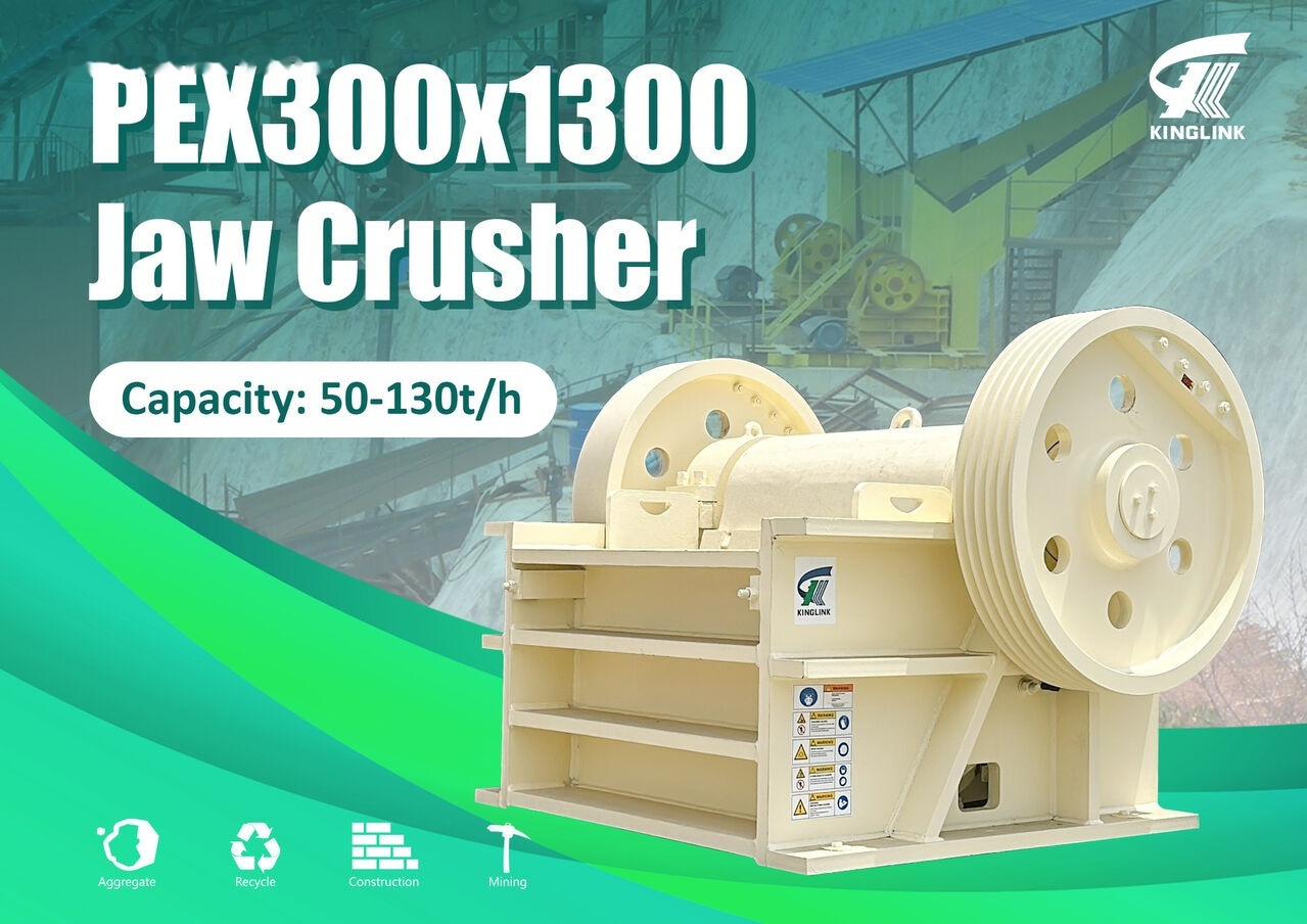 Kinglink PEX1251 | PEX300x1300 Secondary Stone Jaw Crusher - Lõuapurustaja: pilt 1 Kinglink PEX1251 | PEX300x1300 Secondary Stone Jaw Crusher - Lõuapurustaja: pilt 1