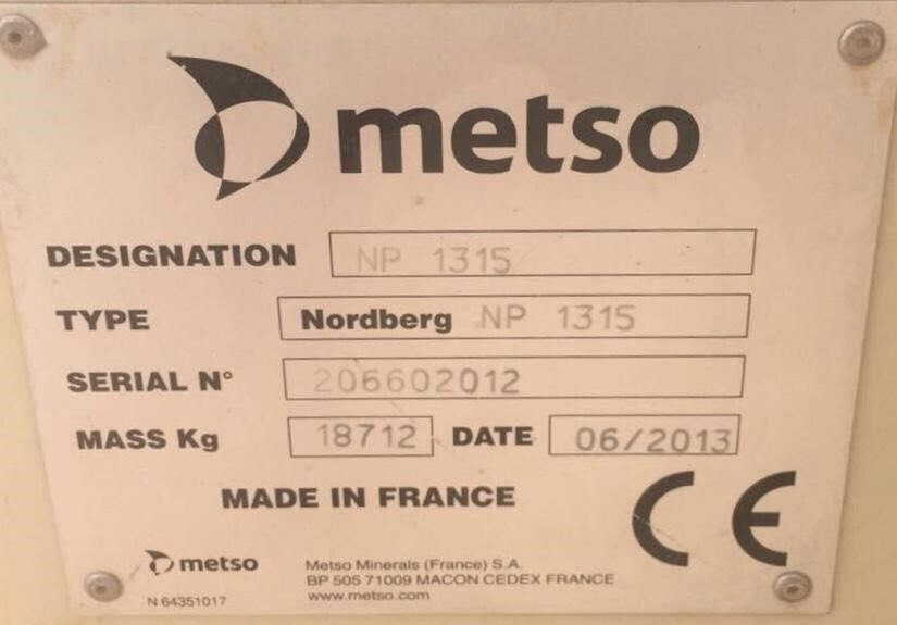 Metso NP1315 - Löökpurustaja: pilt 2 Metso NP1315 - Löökpurustaja: pilt 2