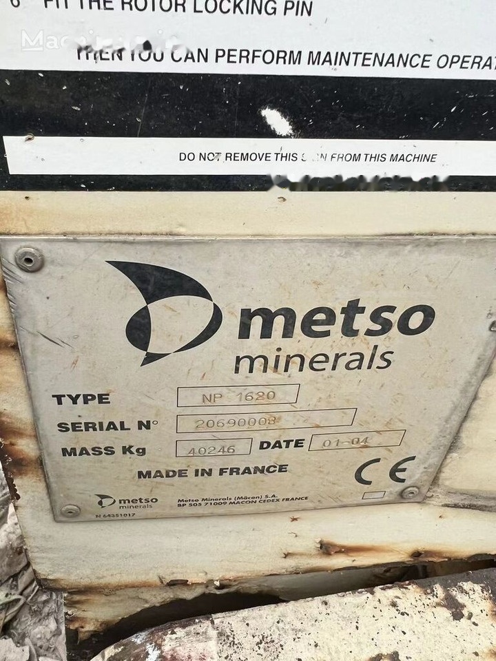 Metso Nordberg NP1620 Impact Crusher - Löökpurustaja: pilt 2 Metso Nordberg NP1620 Impact Crusher - Löökpurustaja: pilt 2