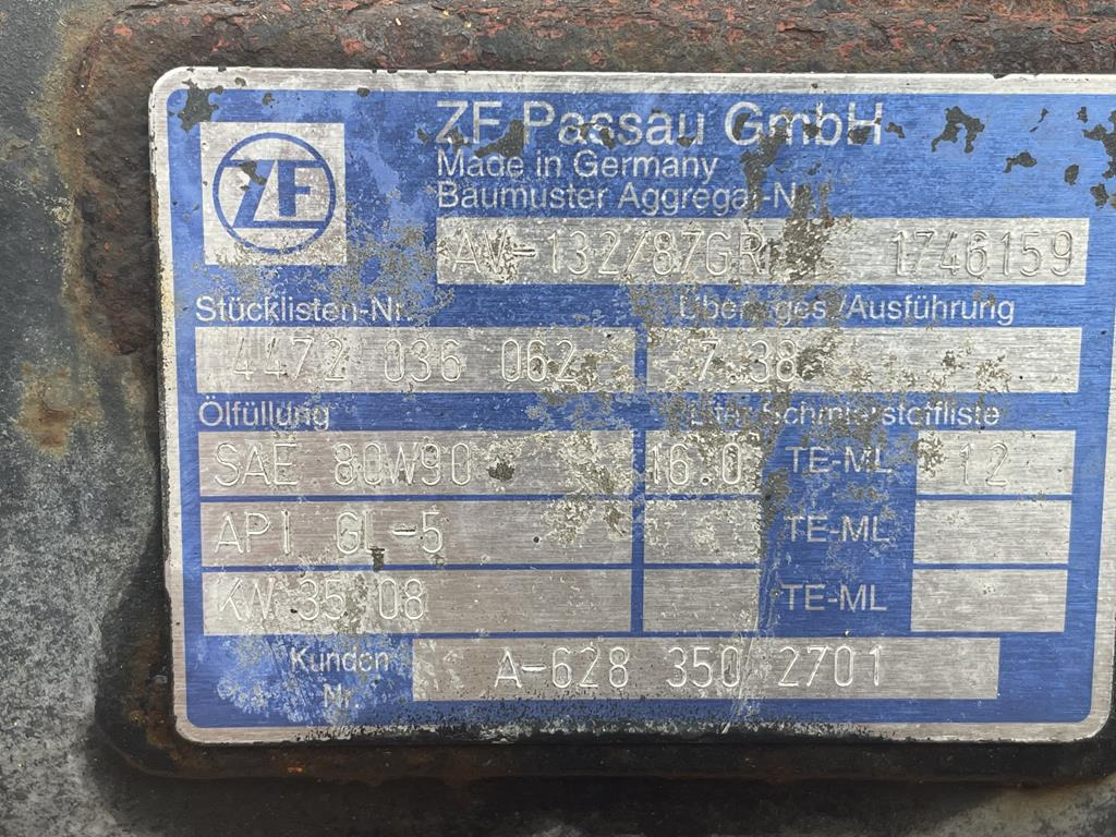ZF FOR BUS - Α 628 350 2701 - Jõuülekanne - Buss: pilt 5 ZF FOR BUS - Α 628 350 2701 - Jõuülekanne - Buss: pilt 5