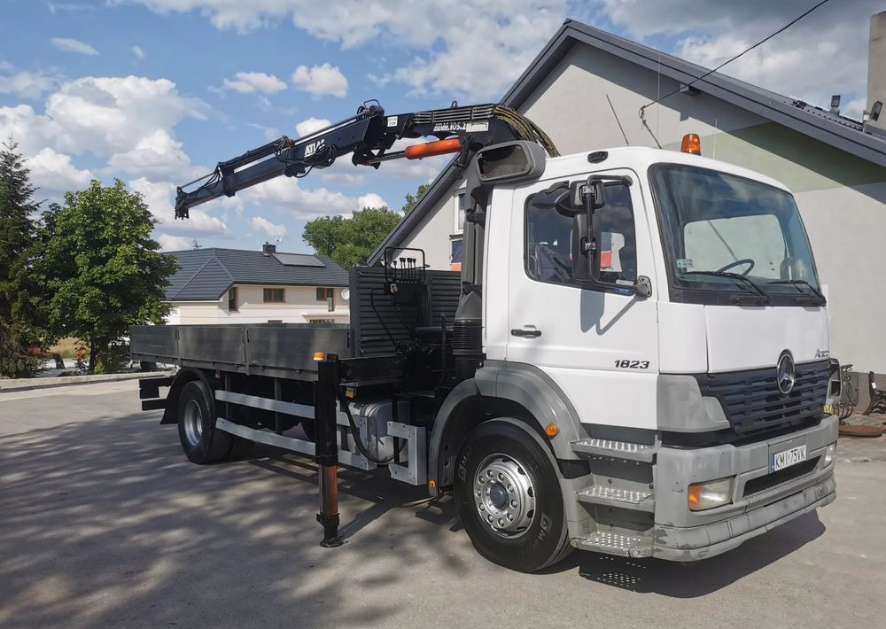 Mercedes-Benz Atego 1823 żuraw HDS Atlas 105.2 koła 315/80R22,5 - Madelveok/ Platvormveok, Kraanaga veoauto: pilt 2 Mercedes-Benz Atego 1823 żuraw HDS Atlas 105.2 koła 315/80R22,5 - Madelveok/ Platvormveok, Kraanaga veoauto: pilt 2